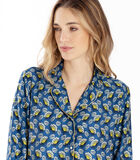 Pyjama boutonné en viscose imprimée écru ZOÉ 606 image number 1