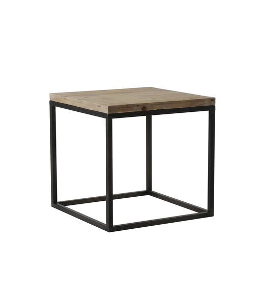 Table d'appoint Yarula - Bois/Noir - 40x40cm