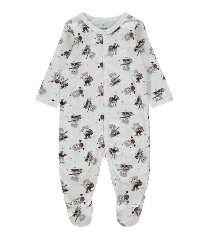 Baby romper 3-pack Nightsuit Alloy Bear image number 3
