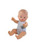 Gordi Babypop Jongen Wit Pyjama - 34 cm image number 0