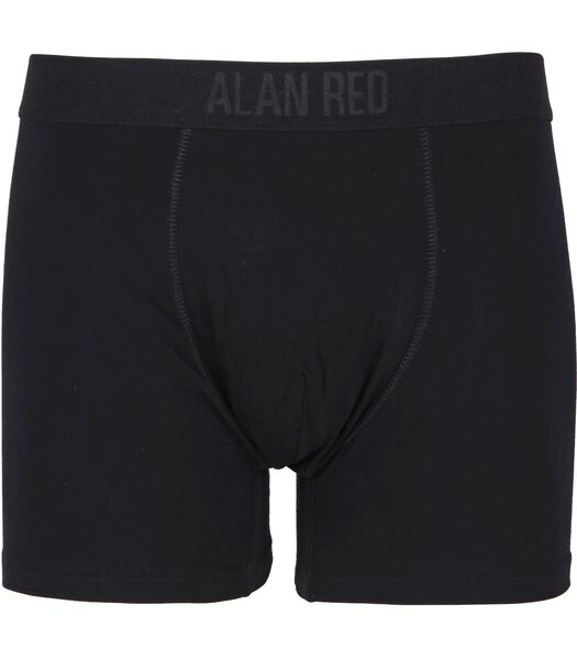 Alan Red Boxer-shorts Bambou Noir