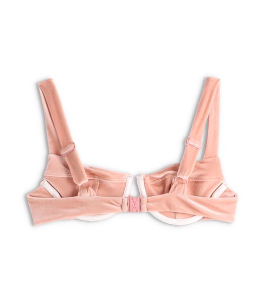 The Loop Velvet Pale Pink Haut de Bikini