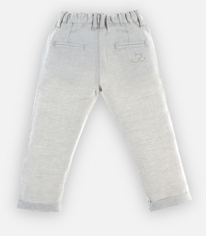 Pantalon en coton et lin, image number 3