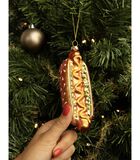 Kerstbal Hot Dog 14 cm image number 2