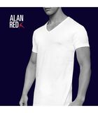Alan Red T-shirt Dean Col-V Blanc (lot de 2) image number 4