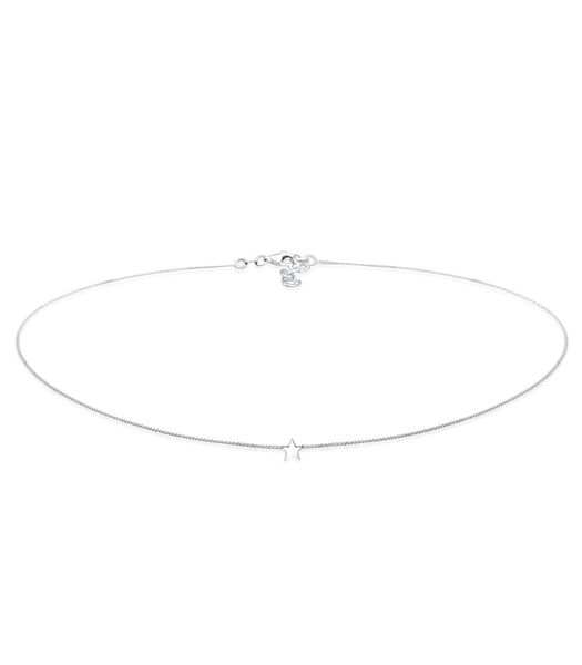 Halsketting Dames Choker Basis Ster Astro In 925 Sterling Zilver