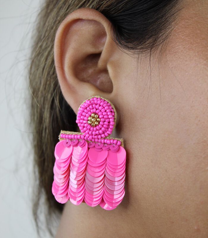 Boucles d'oreilles 'Bolero Pink' image number 2