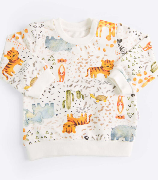 2-delige babypyjama van biologisch katoen Safari