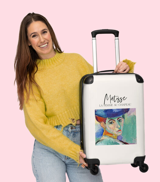 Valise spacieuse avec 4 roues et serrure TSA (Art - Matisse - Portrait - Femme)