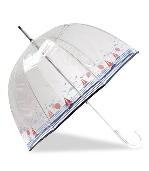 Parapluie cloche transparent Voilier