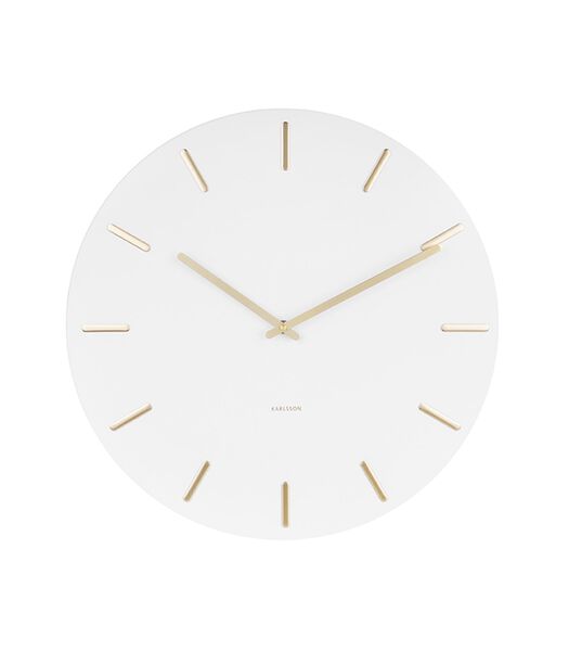 Horloge Murale Charm - Blanc/D'or - Ø45cm