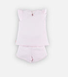 2-delige roze pyjama uit bio jersey image number 2