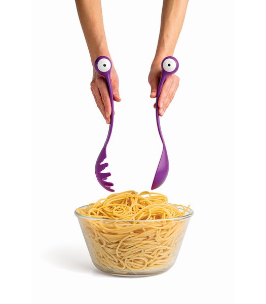 Pasta Monsters - couverts de service - violet