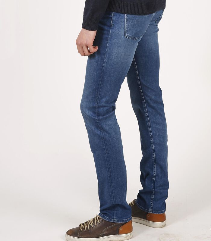 LC110 Eco Mid Blue - Straight Slim Fit Jeans image number 2