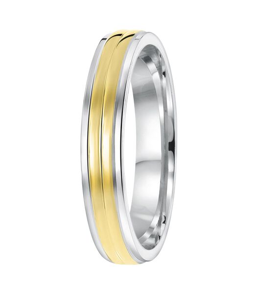 Ring 'San Sebastian' Zilver - zilverkleurig-goudkleurig