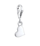 Amulette Charm Femme Pendentif Coeur Simple En Argent 925 Sterling image number 1
