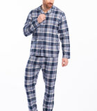 Pyjama lange mouwen lange broek doorknoop PAT image number 0