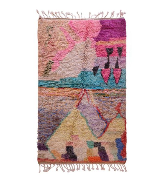 Marokkaans berber tapijt pure wol 181 x 113 cm