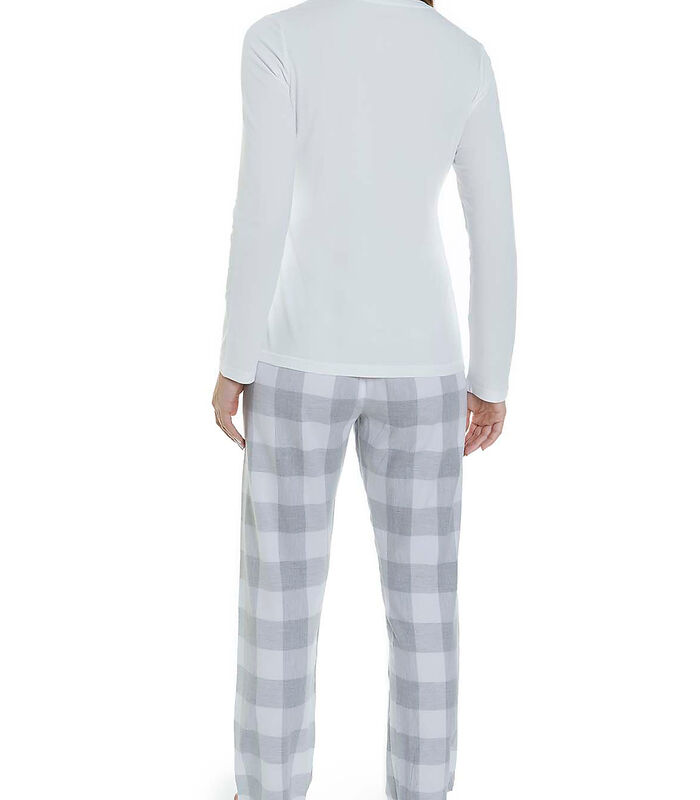 Homewear pyjama broek en top Geometric grijs image number 1