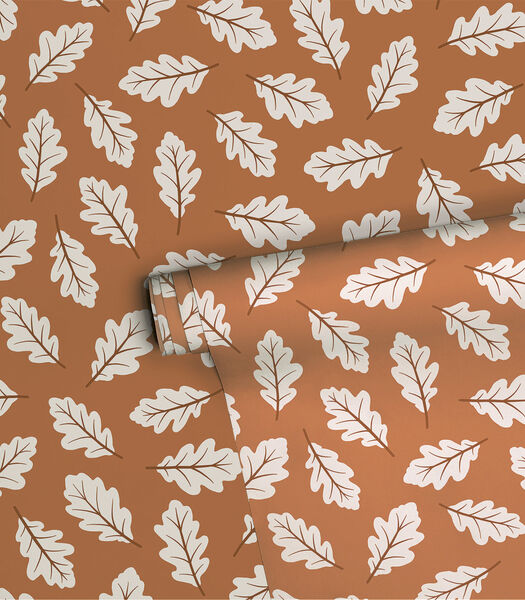 Papier peint 50cm x 10m feuilles de chêne Jöro, Lilipinso