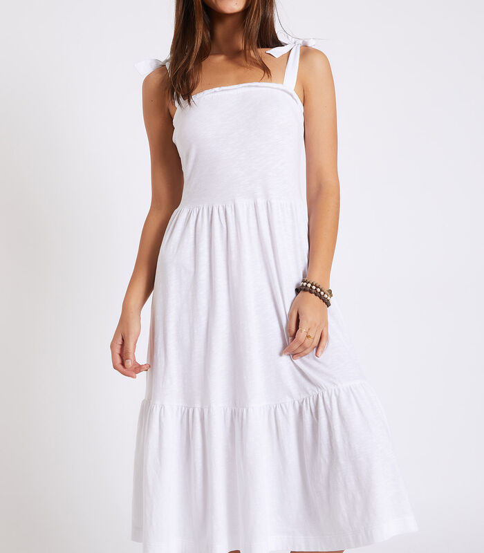 LOU PEACHY witte strappy maxi jurk image number 1