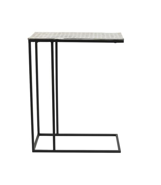 Table d'appoint Macy - Nickel - 48x26x60cm