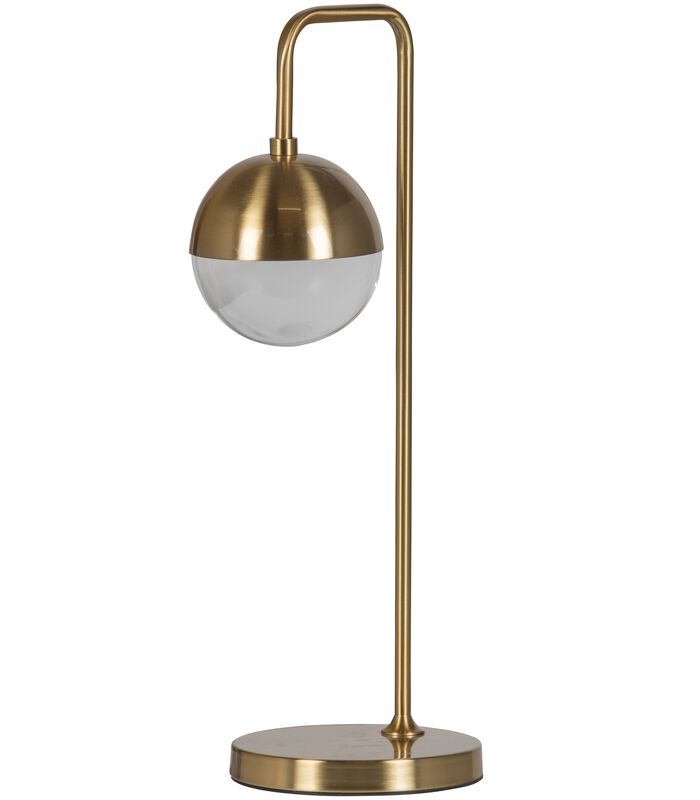 Lampe de table - Fer/verre - Laiton antique - 59x27x20 cm - Globular image number 0