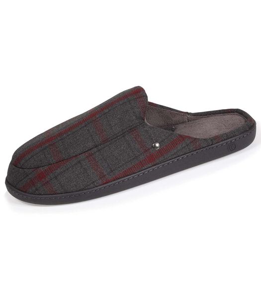 Chaussons mules homme Tartan