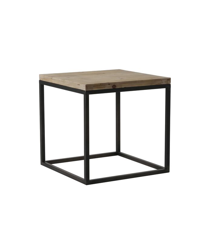 Table d'appoint Yarula - Bois/Noir - 40x40cm image number 0