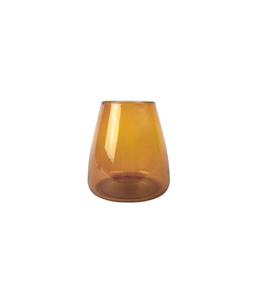 DIM vase smooth small ambre