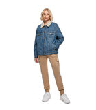 Veste en jean à col sherpa oversize femme image number 1
