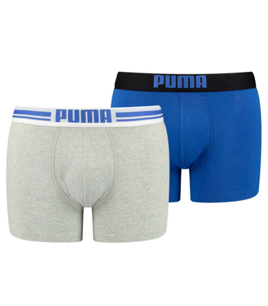 Placed Logo Boxershorts 2-pack Benjamin Blue Combo