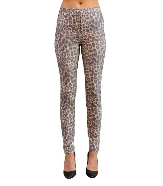 Pantalon confort motif léopard POLLY