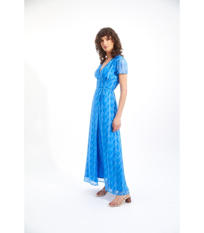 Malice jurk van 100% bedrukte zijde-viscose AGUAS CALIENTES image number 1
