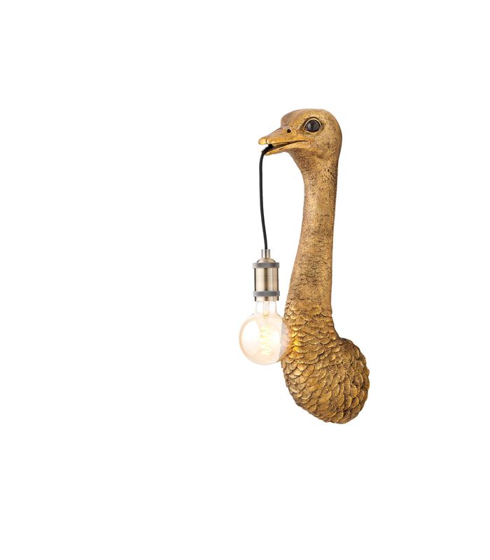 Wandlamp Ostrich - Antiek Brons - 18x15.5x57.5cm image number 1