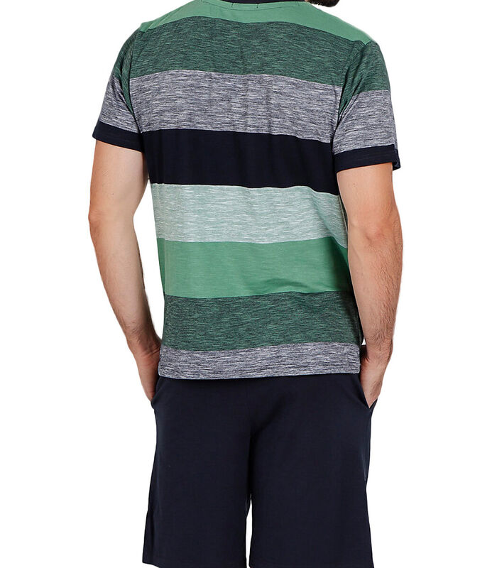 Pyjama short t-shirt Scratch Antonio Miro vert image number 1