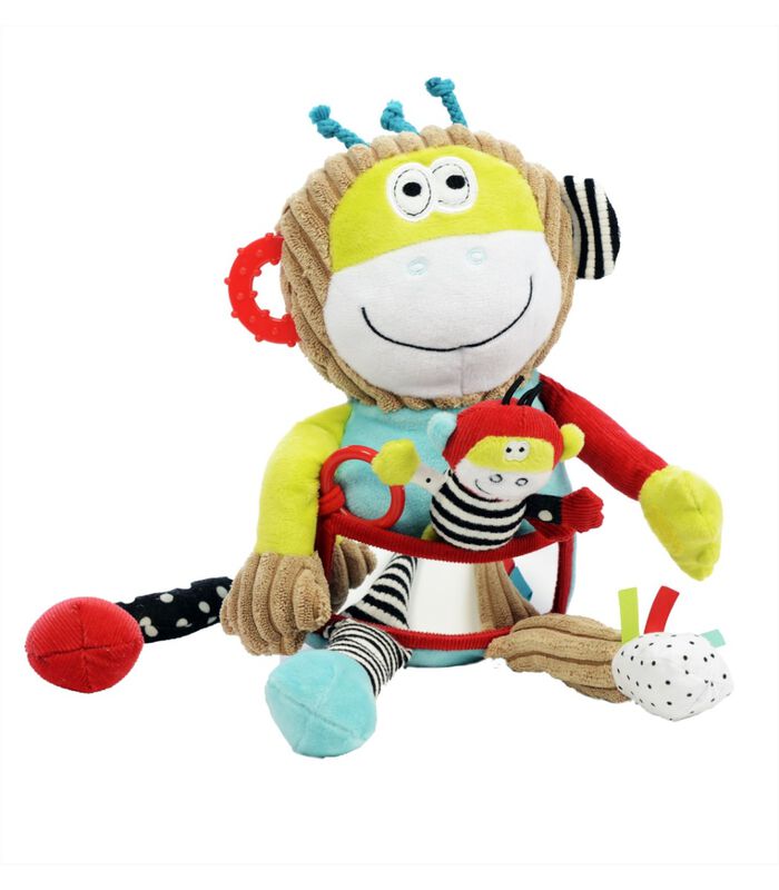 Toys speelgoed Classic activiteitenknuffel aap Charlie - 25 cm image number 0