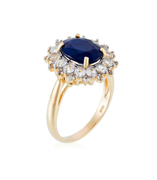 Ring 'Soleil Bleu' geelgoud