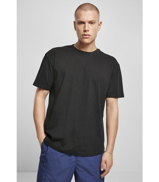 T-shirt organic cotton curved oversized