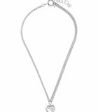 Ketting met hanger voor dames, 925 sterling zilver | hartje image number 1
