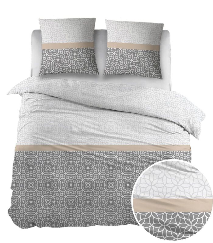 Housse de couette Evay Grey/Taupe Flanelle image number 2