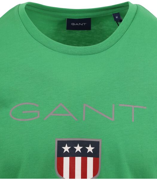 Gant T-shirt Shield Logo Green