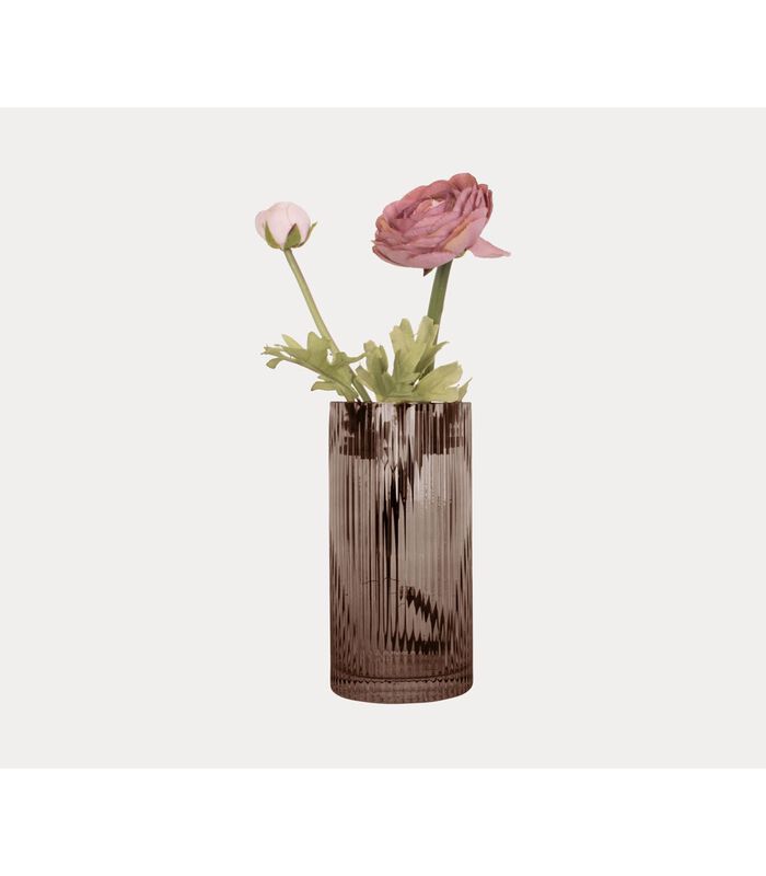 Vase Allure Straight - Marron chocolat - Ø10x20cm image number 1