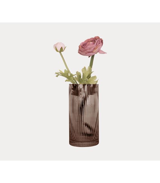 Vase Allure Straight - Marron chocolat - Ø12x30cm