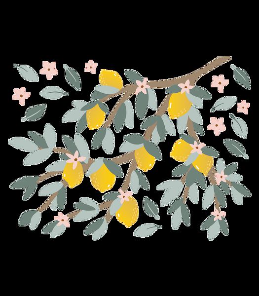 Stickers branches de citrons Louise, Lilipinso