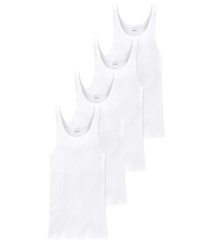 4 pack Cotton Essentials dubbelrib - onderhemd image number 0