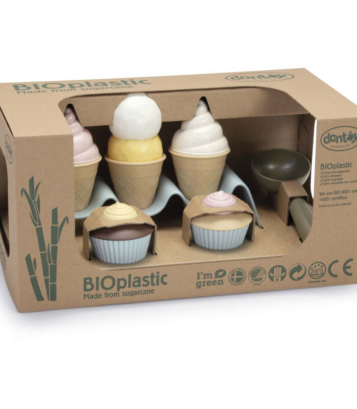 Jouets en bio plastique - Coffret de cupcake et crème glacée image number 3