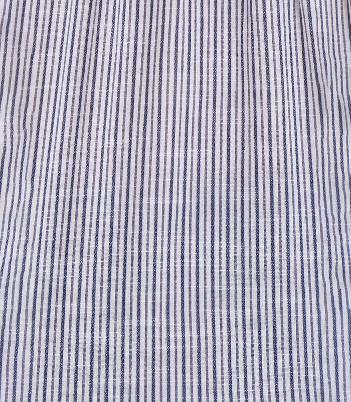 Top bleu en coton biologique à rayures manches longues image number 4