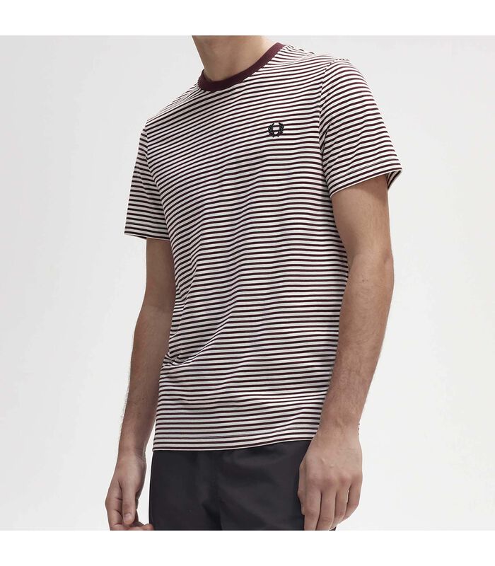 T-Shirt À Fines Rayures Fred Perry image number 5