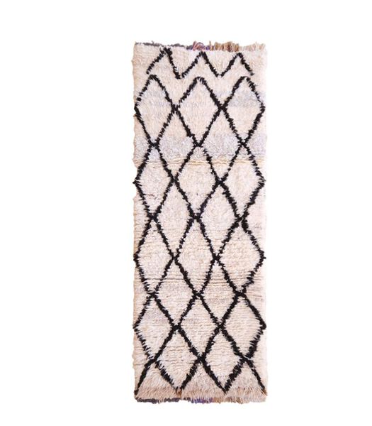Marokkaans berber tapijt pure wol 202 x 75 cm